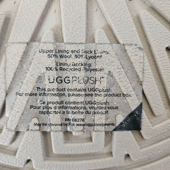 UGG Tazz braid platform mules in white borg 9 - Picture 9 of 10